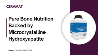 Pure Bone Nutrition Backed by Microcrystalline Hydroxyapatite
