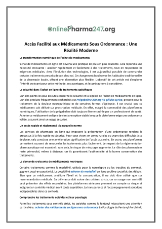 Posologie du Fentanyl Aurobindo 25 mcg | Onlinepharma247.org