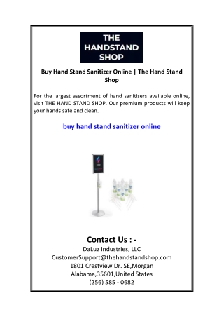 Buy Hand Stand Sanitizer Online  The Hand Stand Shop