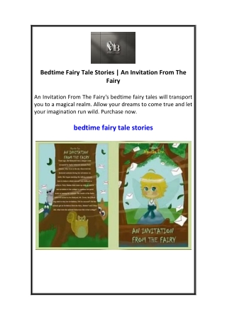 Bedtime Fairy Tale Stories  An Invitation From The Fairy