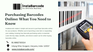 Affordable Barcodes for Sale Online | InstaBarcode