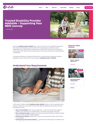 Trusted Disability Provider Adelaide – Supporting Your NDIS Journey