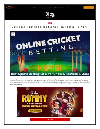 Best Sports Betting Sites for Cricket, Football & More
