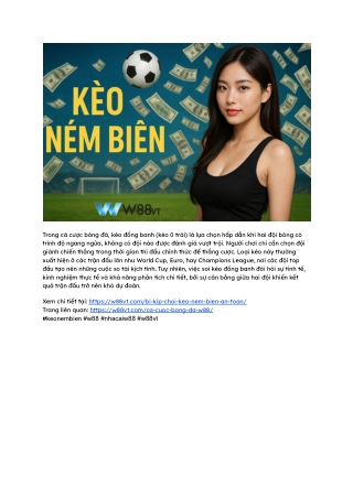 Kèo Ném Biên Trong Bóng Đá_ W88 VT Hỗ Trợ Soi Kèo Chuẩn