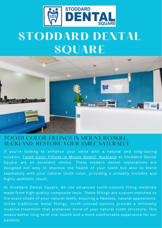 Tooth Color Fillings in Mount Roskill, Auckland Restore Your Smile Naturally