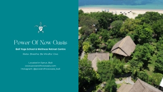 Power Of Now Oasis Introduction