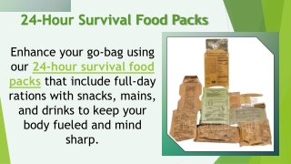 24-Hour Survival Food Packs
