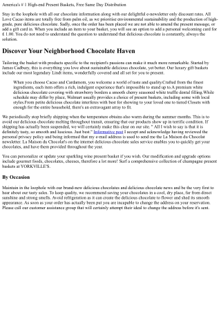 Delicious Chocolate Boxes