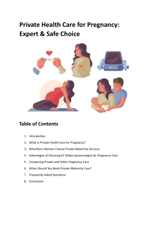Private Health Care for Pregnancy Expert & Safe Choice