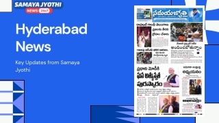 Samayajyothi - Hyderabad News
