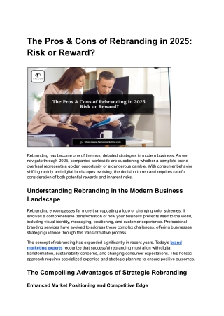 The Pros & Cons of Rebranding in 2025_ Risk or Reward