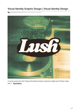 Visual Identity Graphic Design | Visual Identity Design