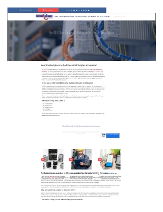 Sell Electrical Surplus in Houston