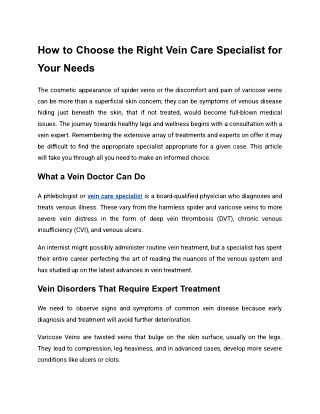 How to Choose the Right Vein Care Specialist for Your Needs.docx