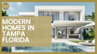 Modern Homes in Tampa Florida - Neo Homes