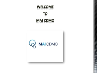 Cdmo Biologics | MAI CDMO