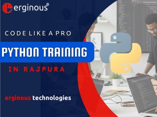 Python Course in Rajpura with Certification & Projects| Erginous Technologies
