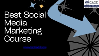 Best Social Media Marketing Course