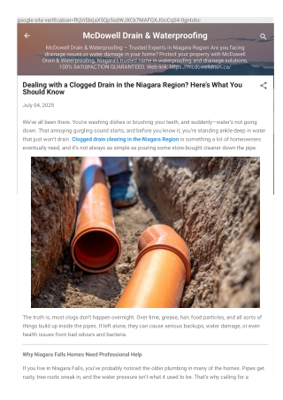 mcdowelldrain-blogspot-com-2025-07-dealing-with-clogged-drain-in-niagara-html...