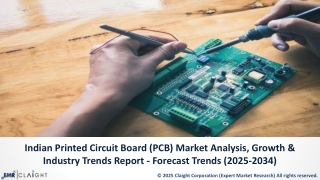India Printed Circuit Board Market: Analysis, Trends & Forecast 2034