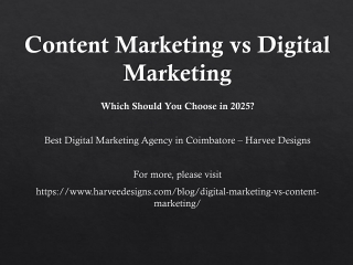 Content Marketing vs Digital Marketing: Which Should You Choose in 2025?