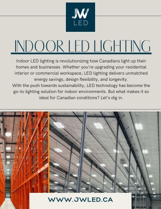 Indoor LED Lighting in Canada | JW LED