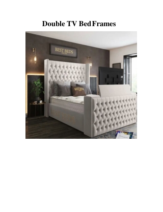 Double TV Bed Frames