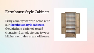 Farmhouse Style Cabinets