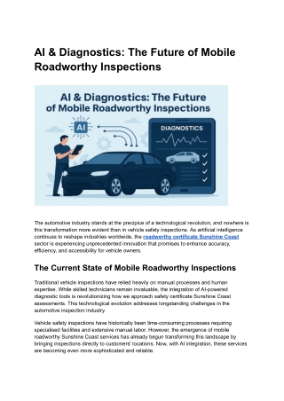 AI & Diagnostics_ The Future of Mobile Roadworthy Inspections