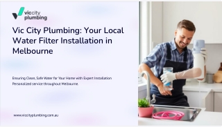 Water Filter Installation in Melbourne