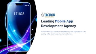 Leading Mobile App Development Agency – Taction Software - Custom Mobile Solutions for Every Business