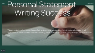Help Writing Personal Statement: A Step-by-Step Guide to Success