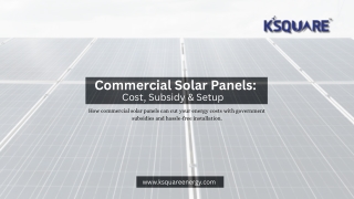 Commercial Solar Panels Cost, Subsidy & Setup