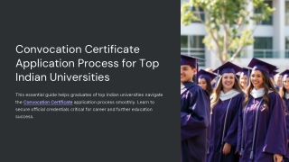 Convocation Certificate Application Process for Top Indian Universities