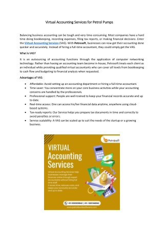 Virtual Accounting Software by Petrosoft