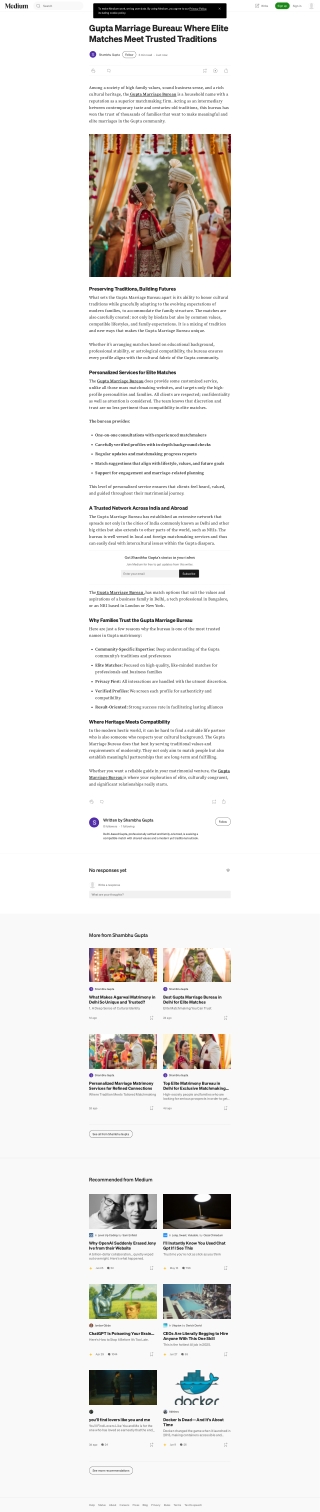 Gupta Marriage Bureau: Where Elite Matches Meet Trusted Traditions