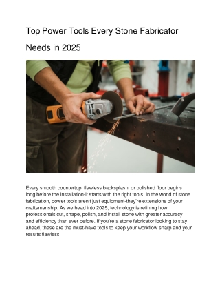 top-power-tools-every-stone-fabricator-needs-in-2025