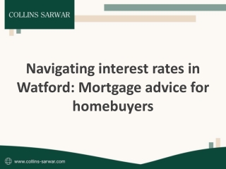Navigating interest rates in Watford: Mortgage advice for homebuyers