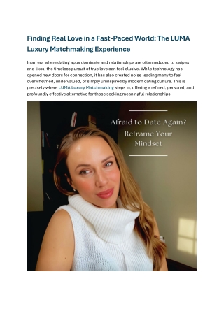 Luma Luxurymatchmaking