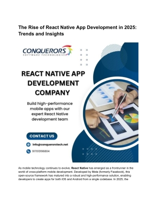 The Rise of React Native App Development in 2025_ Trends and Insights