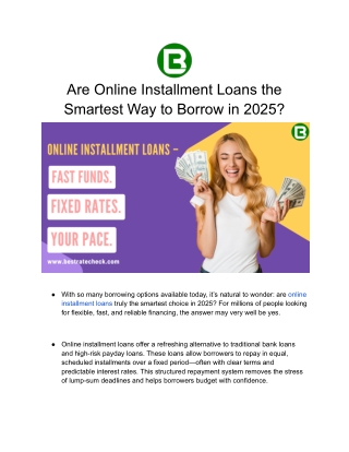 Online Installment Loans Made Simple: Borrow Smarter, Repay Easier