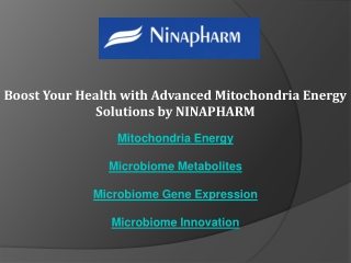 Boost Your Health with Advanced Mitochondria Energy Solutions by NINAPHARM