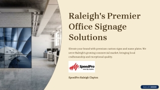 Custom Office Signs & Door Name Plates in Raleigh Area