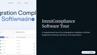 Immigration form preparation software