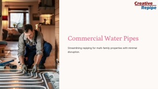 Commercial Water Pipes