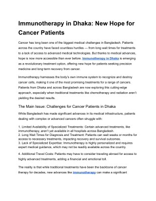 Top Cancer Hospitals in India for Bangladeshi Patients