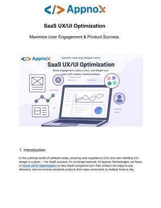 SaaS UX/UI Optimization