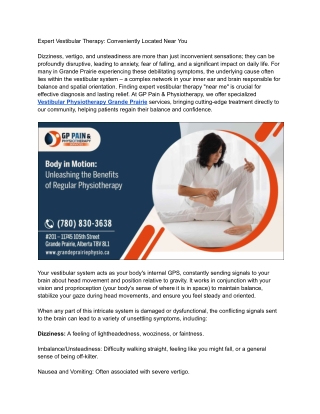 Expert Vestibular Therapy_ Conveniently Located Near You