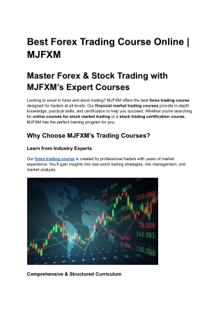 Best Forex Trading Course Online _ MJFXM
