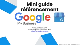 Mini guide référencement google my business